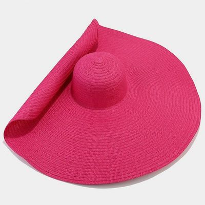 Impression à écran de soie chapeau de paille pliable pour femmes pour l'été décontracté