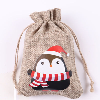Sacs de jute à cordes de Noël acceptés OEM/ODM pour les besoins quotidiens de la vie scolaire