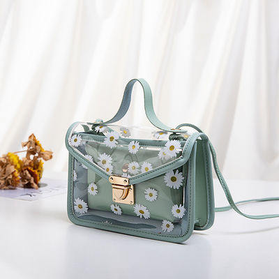 Petit Daisy PVC été Coréen Modèles transparents Jelly Téléphone portable personnalisé Tote Bag