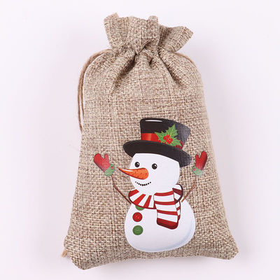 Sacs de jute à cordes de Noël acceptés OEM/ODM pour les besoins quotidiens de la vie scolaire
