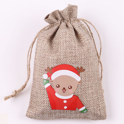 Sacs de jute à cordes de Noël acceptés OEM/ODM pour les besoins quotidiens de la vie scolaire