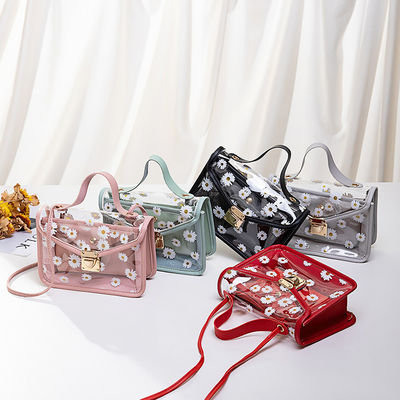 Petit Daisy PVC été Coréen Modèles transparents Jelly Téléphone portable personnalisé Tote Bag