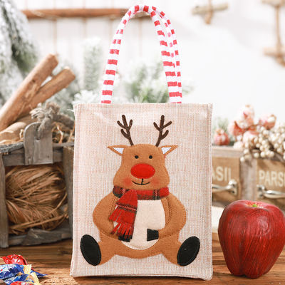 Père Noël Homme de neige Elk Cadeau de Noël Ligne rayée Tête à jambes suspendue avec logo personnalisé