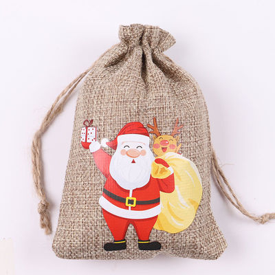 Sacs de jute à cordes de Noël acceptés OEM/ODM pour les besoins quotidiens de la vie scolaire