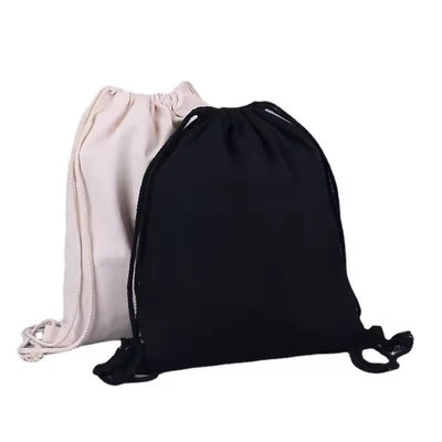 Coton biologique mousseline double magasinage toile de tirage de la corde sac poussière sac pour le sac à main chaussure Logo personnalisé