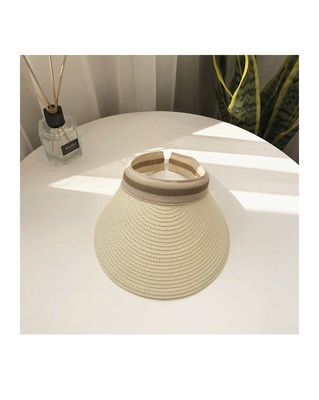 Chapeau de visière de loisirs de Sun Beach en design tissé de paille coréenne pour les activités de plein air d'été