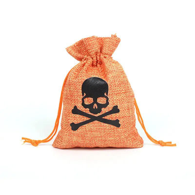 Sacs cadeau de citrouille 9*12cm Orange Festival Halloween