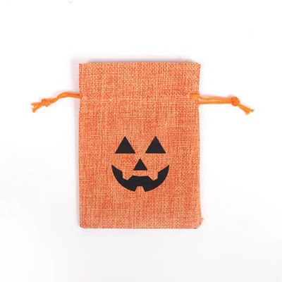 Sacs cadeau de citrouille 9*12cm Orange Festival Halloween