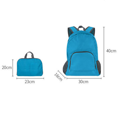 Sac à dos de voyage ultra-légers pour les sports de plein air avec fermeture de fermeture à glissière imprimée avec logo personnalisé