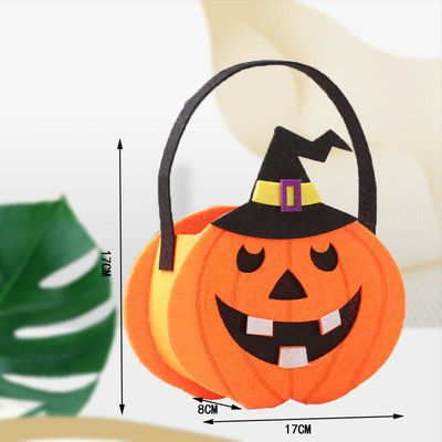 Sac à main non tissé d'Halloween avec des accessoires de décoration en tissu en poivre fantôme