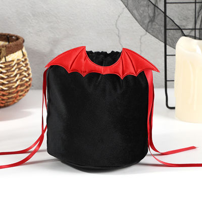 OEM/ODM Acceptable Sac à chauve-souris d'Halloween avec décoration de sac à cordes et cadeau de bonbons orange