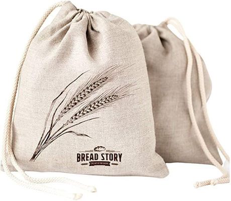 Sacs en coton doux en toile de bijoux Logo personnalisé Imprimé en corde de dessin Emballage cosmétique