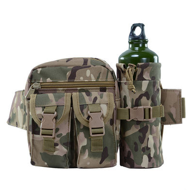 Couleur personnalisée Hommes Camo Tactique Fanny Pack Utilitaire Sac de taille avec bouteille d'eau
