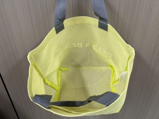Sacs à mailles de logo personnalisés Sacs à mailles de fil de nylon réutilisables Sacs de magasinage