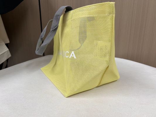 Sacs à mailles de logo personnalisés Sacs à mailles de fil de nylon réutilisables Sacs de magasinage