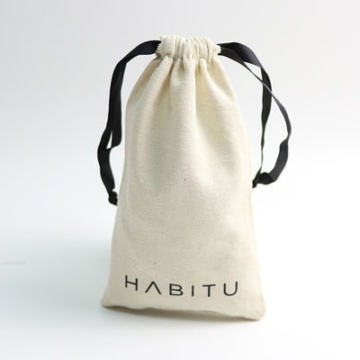 Sac à cordes en coton de couleur personnalisé pour emballage de bijoux personnalisé 100% biologique