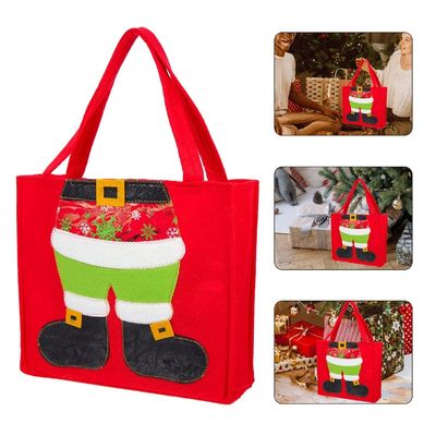 Cadeaux de Noël Sac à main avec poignée Couleur personnalisée et fabrication professionnelle