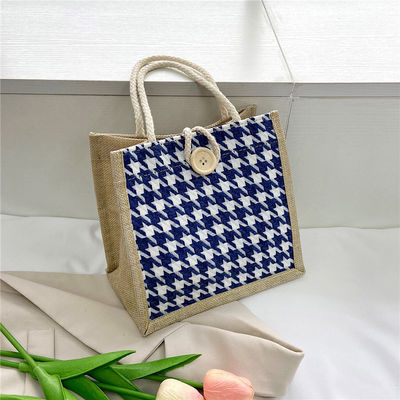 Enveloppe écologique en toile à l'embrayage à faible moq recyclable simple cadeau hessien mini-sacs de jute