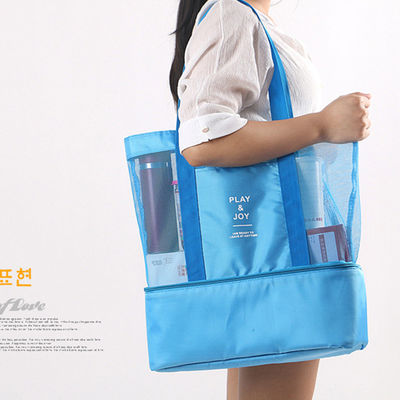 Sac en maille transparente pour femme Conservation de la chaleur à deux couches
