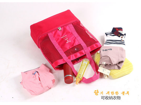 Sac en maille transparente pour femme Conservation de la chaleur à deux couches