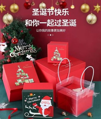 Emballage Pour Les Enfants Bonbons Nouveaux Sacs Cadeaux de Noël à la mode avec le Père Noël et le renard