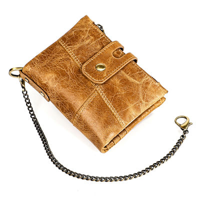 Mini portefeuilles en cuir authentique en cuir de vache avec blocage RFID et personnalisation pour hommes de luxe
