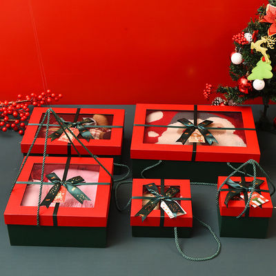 Couleur personnalisée Luxe boîte d'emballage de la veille de Noël Acceptable OEM/ODM pour les cadeaux personnalisés