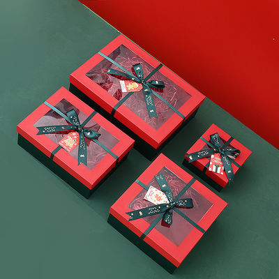 Couleur personnalisée Luxe boîte d'emballage de la veille de Noël Acceptable OEM/ODM pour les cadeaux personnalisés