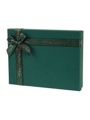 Matériaux recyclés Boîte cadeau de mariée de luxe sur mesure avec ruban et différentes couleurs