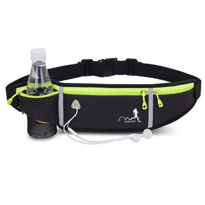 Sport en plein air en nylon course à pied sac de taille étanche téléphone ceinture de taille fitness élastique Fanny Pack