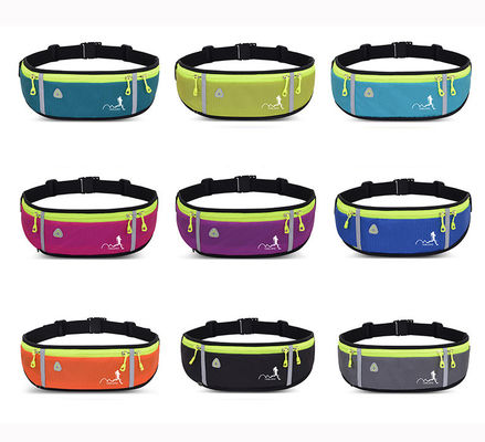 Sport en plein air en nylon course à pied sac de taille étanche téléphone ceinture de taille fitness élastique Fanny Pack