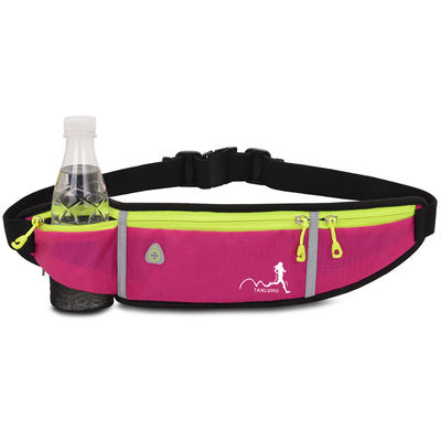 Sport en plein air en nylon course à pied sac de taille étanche téléphone ceinture de taille fitness élastique Fanny Pack