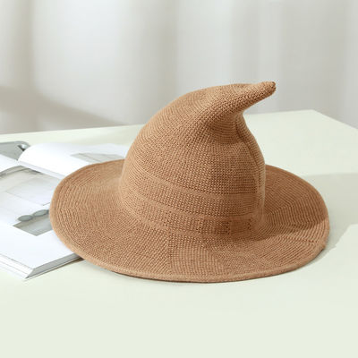2023 Halloween Party Chapeau de sorcière Unisexe Chapeau à tricot en laine pour un style à la mode et polyvalent