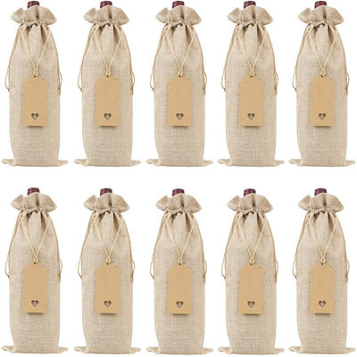 Acceptable OEM/ODM Nature Color Jute Pouch Sac à cordes pour le stockage de chanvre écologique