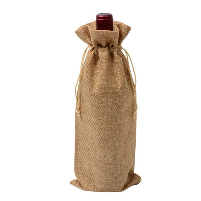 Acceptable OEM/ODM Nature Color Jute Pouch Sac à cordes pour le stockage de chanvre écologique