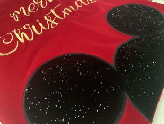Sac de Noël géant personnalisé à la corde de velours rouge sac de Noël avec logo personnalisé