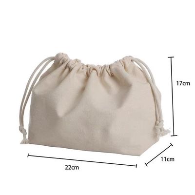 Sacs à dos en toile à cordes en coton biologique Logo personnalisé accepté