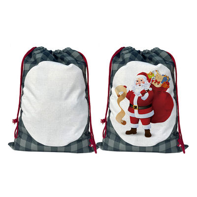 Le sac de cadeaux de Noël 2024 le plus à la mode sac à cordes personnalisé