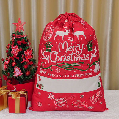 Le sac de cadeaux de Noël 2024 le plus à la mode sac à cordes personnalisé