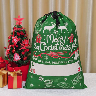 Le sac de cadeaux de Noël 2024 le plus à la mode sac à cordes personnalisé