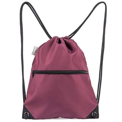 HAJJ Sac à cordes durable sac à dos réutilisable pour chaussures de chaussures polyester confortables