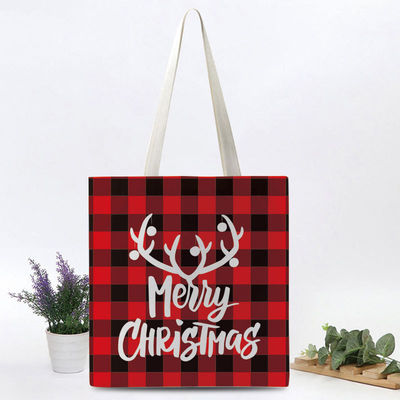 Sac à dos en toile de coton sur mesure pour les achats à Noël