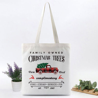 Sac à dos en toile de coton sur mesure pour les achats à Noël