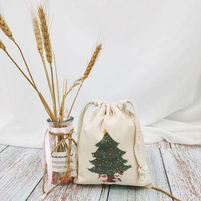 Sacs blancs de père Noël pour décoration de cadeaux de taille moyenne 30-50 cm Acceptable OEM/ODM