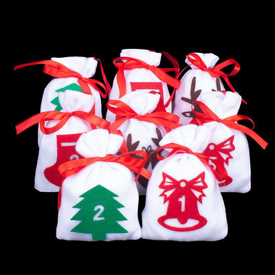 Sacs à cordes de velours pour les cadeaux de mariage de Noël Sacs à bijoux en tissu de velours