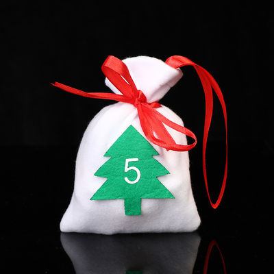Sacs à cordes de velours pour les cadeaux de mariage de Noël Sacs à bijoux en tissu de velours