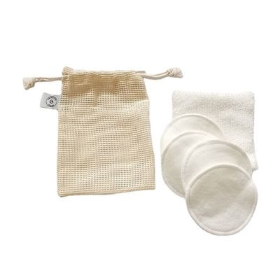 Ensemble de savon en coton organique réutilisable Sacs cadeaux avec corde à tirer