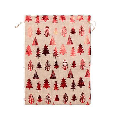 Sacs de Noël écologiques sac à cordes pour mini-cadeaux et emballages de bonbons