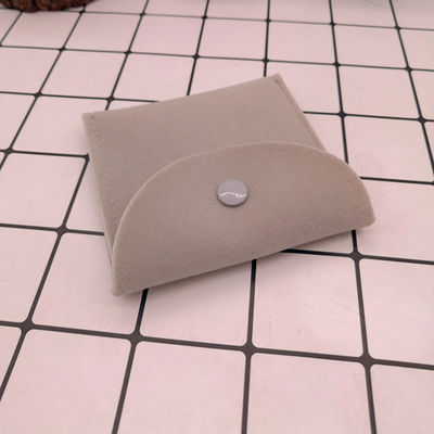 Enveloppe en cuir de suède de velours personnalisé Poche de bijoux pour collier Anneau Bracelet d'oreille