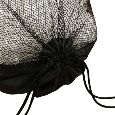 Polyester en maille sac cadeau à cordes en nylon polyester recyclé pour sacs de sport réutilisables